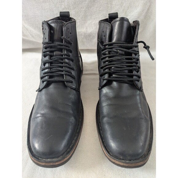 John Varvatos -Barrett Distressed - Combat Boots -Black -Men\'s - 8M -F1911P3B main image 7